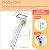 LGXEnzhuo Attic Ceiling Ladder Open Size 27.5x47.5in Folding Retractable Carbon Steel Stairs Black and White Extension Ladder Vertical Height of 9.84ft 12 Steps Ceiling Pull Down 660LB Capacity