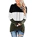 Damen Hoodie Pullover Sweatshirt Top Hooded Kontrastfarbene Naht Loose Top Pullovers Streetwear Casual Oberteil Lange Ärmel Beiläufig T-Shirt Mantel