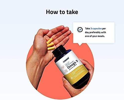 ExSeed Health - Male Fertility Supplements - Omega 3-1 Month Supply - 90 Capsules per Bottle - Effective Doses - Fish Oils for Men - with EPA & DHA - Supports Healthy Conception & Overall Health