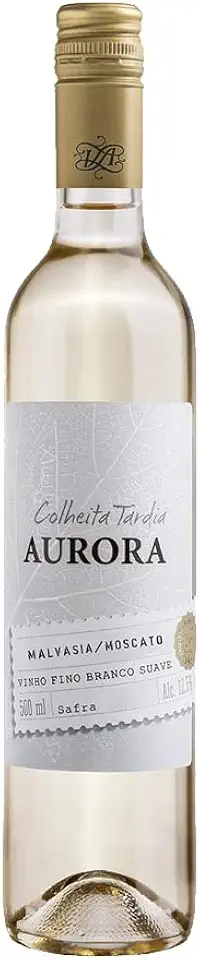 Vinho Branco Suave Doce Aurora Colheita Tardia 500ml