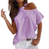 Diseño casual: camiseta simple, ajuste holgado, camisetas básicas lisas. Perfecta para llevar en todas las estaciones, la camiseta es perfecta para meter en la parte delantera o dejar fuera con leggings, jeans, pantalones cortos, faldas para un aspecto conciso. También se puede llevar debajo de abrigos en otoño o invierno