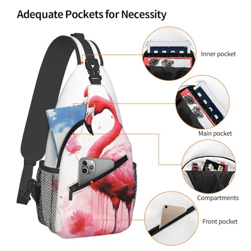 Bolso pequeño de bandolera para senderismo unisex negro miniatura 4