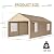 Gardesol Carport, 10'x20' Heavy Duty Carport with Roll-up Ventilated Windows, Portable Garage with Removable Sidewalls & Doors for Car, Truck, Boat, Car Canopy with All-Season Tarp, Beige