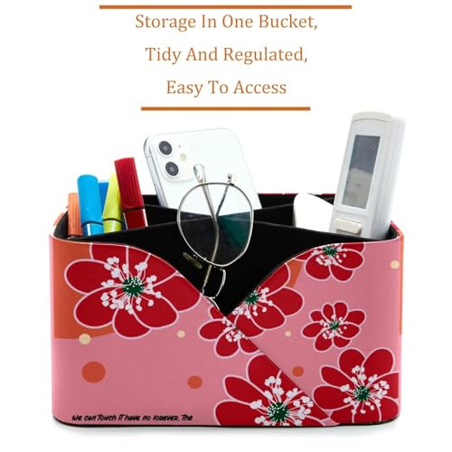 Porte-stylo rectangulaire à fleurs pour papeterie et cosmétiques