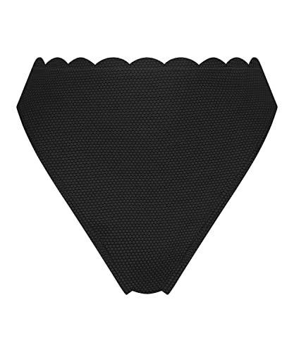 Hunkemöller Bikini Slip Rio Scallop - Nero - L