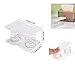 NentMent 2 Pack Tissue Box Spring Support Clear Acrylic Tissue Box Holder Lifting Springs Support Parts for Rectangular Tissue Holder Dryer Sheet Holder Dispenser Facial Tissue Case