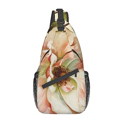 Sac à dos à bandoulière à fleurs résistant et léger pour éviter l'encombrement inutile