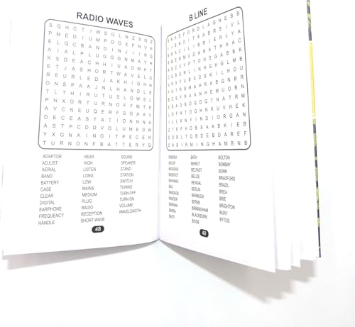 Sixstore A6 Pocket Travel Size Word Search Puzzle Book Set of 2, Size 15 x 10.5cm with Elastic Band, 2 Books Supply - Image 4