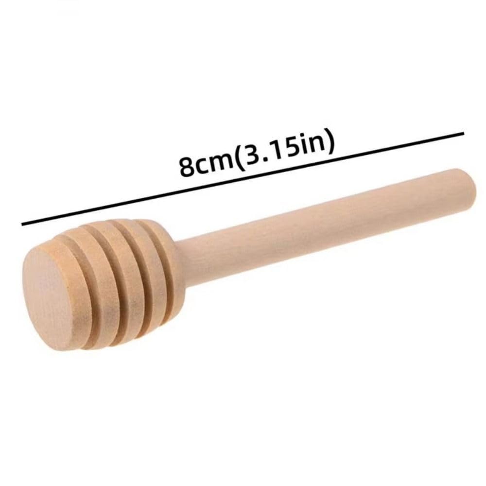 50PCS Mini Wooden Honey Dipper Sticks, Honey Stirrer Stick, for Honey Jar Dispense, Wedding Party Favors, Mini Wooden Honeycomb Sticks, Wood Dipper Honey Kitchen Dessert Spoons
