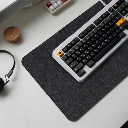 Surwin Gaming Mauspad Groß Multifunktionales Office Mousepad, Laptop Schreibunterlage, Mauspads mit Filz, für Computerbüro, kabellose Maus (Anthrazit,300x240mm)