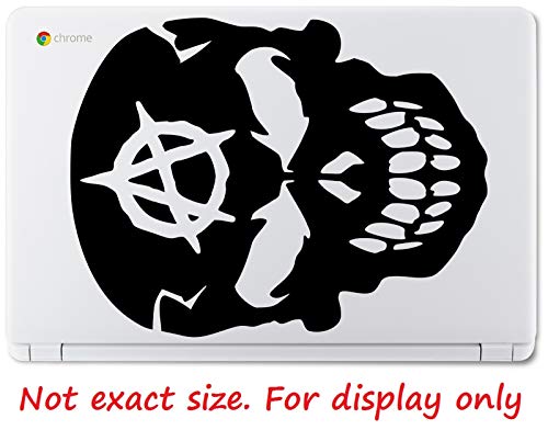 Ur Impressions Mblk 11.2In. Anarchy Punisher Skull Decal Vinyl Sticker Graphics For Car Truck Suv Van Wall Window Laptop|Matte Black|11.2 X 8.5 Inch|Uri693-Mb #TOP5