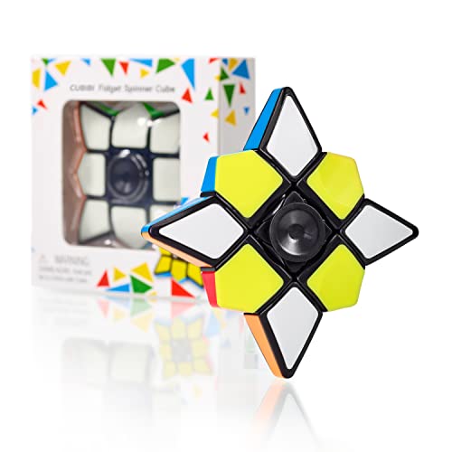 CUBIDI® Original Fidget Spinner - 3 x 3 x 1 Cube und Spinner in Einem mit...