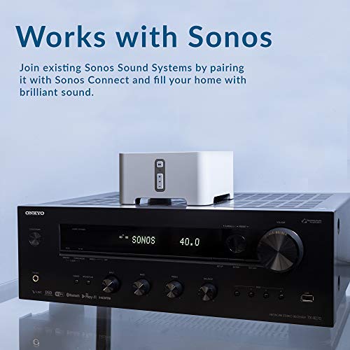 Onkyo TXNR696 Home Audio Smart Audio and Video Receiver, Sonos