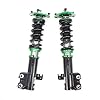 R9-HS2-066_1 compatible with Toyota Corolla (E130) 2003-08 Hyper-Street II Coilover Kit w/ 32-Way Damping Force Adjustment Lowering Kit by Rev9, 32 Damping Level Adjustment