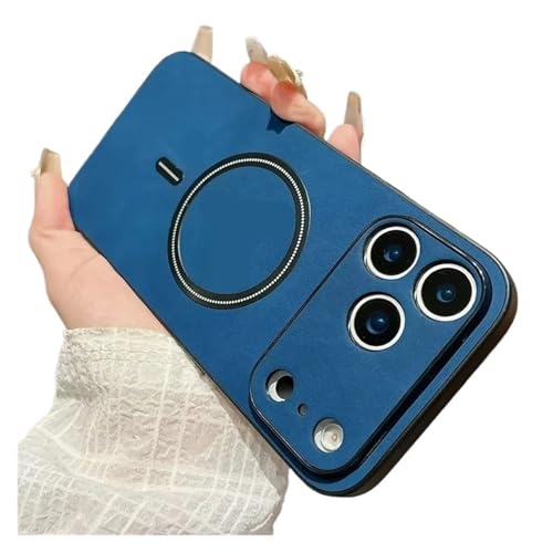 �������w�b�h���U�[�P�[�X�AiPhone 17 16 15 14 13 12 11 Pro Max Plus Air�ƌ݊���������A���C�����X�[�d�d�b�A�N�Z�T���[(Blue,13)