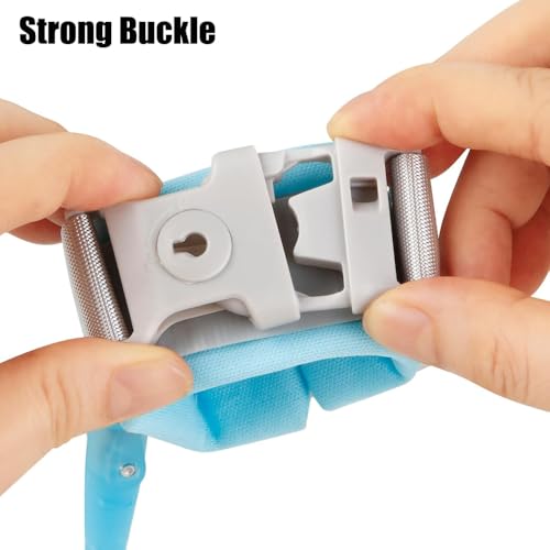 Fantastic-Kids-Toys 150cm Anti-Lost Reflective Wrist Band with Child Safety Lock and Anti-Lost Bracelet for Kids and Infants Safety, Wristbands with Key Lock -Fantastic-Kids-Toys (BLUE)