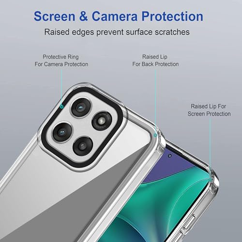 Image of Zapcase Back Case Cover for Motorola Edge 60 Stylus | Compatible for Motorola Edge 60 Stylus Back Cover | Case Cover with Camera Protection | (TPU + PC | Transparent)