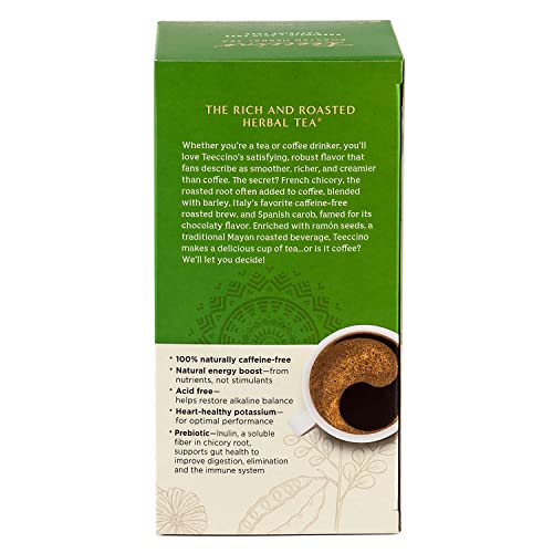 Teeccino French Vanilla Herbal Tea - Rich & Roasted Herbal Tea That&rsquo;s Caffeine Free & Prebiotic for Natural Energy, Coffee Alternative, 25 Count