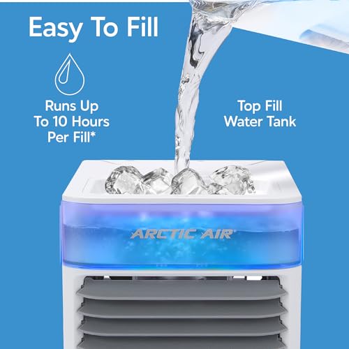 Arctic Air Pure Chill 2.0 Evaporative Air Cooler by Ontel - Powerful, Quiet, Lightweight and Portable Space Cooler with Hydro-Chill Technology For Bedroom, Office, Living Room & More,Blue by Arctic Air - Image 6