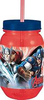 Trudeau 5061331 taza pajita Avengers, rojo