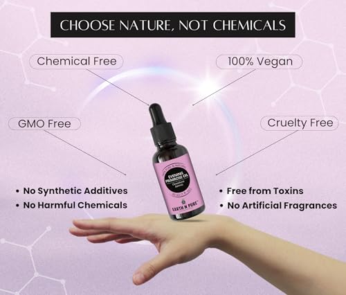 Image of Earth N Pure Evening Primrose Oil for Skin, Hair and Nails Care | Cold Pressed | 100 ML