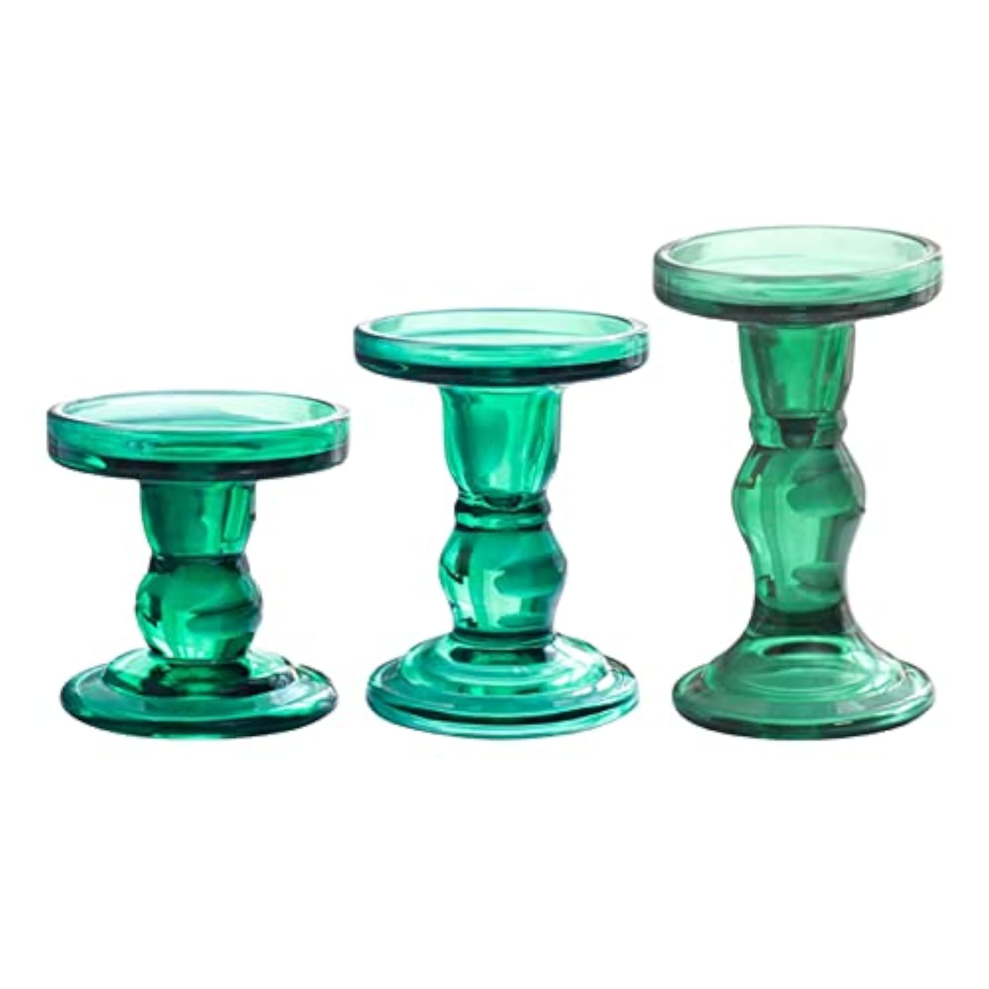 Glass Candle Holder Elegant Design for Dinner Table