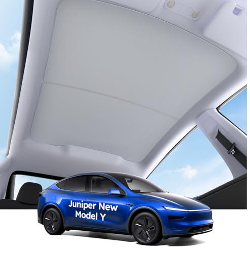 New Model Y Roof Sunshade Heat-Insulating, UV-Protective, Nano-Reflective Interior Accessories for Tesla Model Y 2025 (Juniper)