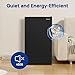 Smad Dorm Fridge 3.2 Cu.Ft, Compact Refrigerator with Freezer, Office Fridge with Chiller Box, Single Door Office Refrigerator 7 Levels Temperature Control, Low Noise
