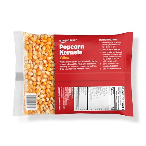 Amazon Saver, Popcorn Kernels, Yellow, 32 Oz - Thumbnail 2