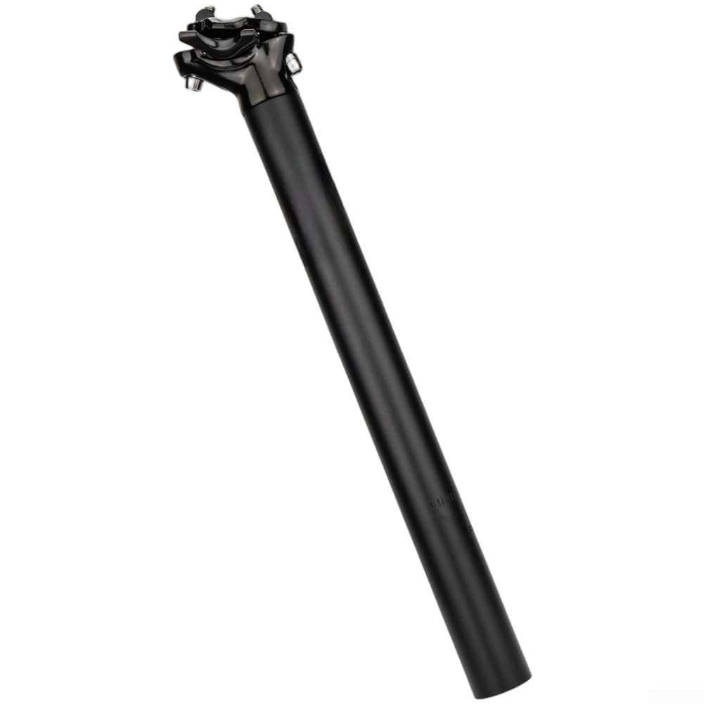 Aluminum Alloy Bike Seatpost 27.2mm 30.9mm 31.6mm Diameter, 350mm Length Lightweight Black Dual-Bolt Adjustable Cycling Seat Post for Mountain Bike and Road Bicycle(30.9 * 350mm)