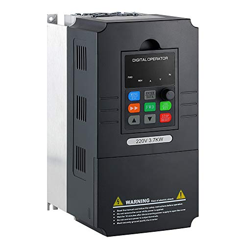 Ato 5 Hp 3.7 Kw 19.2A Vfd, Single Phase 220V To 3 Phase Vfd Variable Frequency Drive Inverter For 3-Phase Ac Motor Speed Control #TOP3