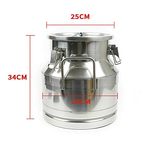 Bidon à lait 20L en inox avec joint silicone étanche pour conservation