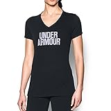 Under Armour Women's Threadborne Train Wordmark V-Neck Shirt