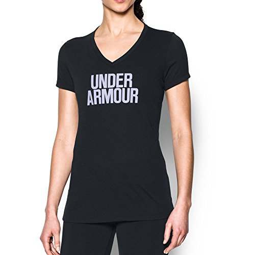 Under Armour Women's Threadborne Train Wordmark V-Neck Shirt