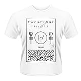 Plastic Head Twenty One Pilots Thin Line Box T-Shirt, Blanc, XXL Homme