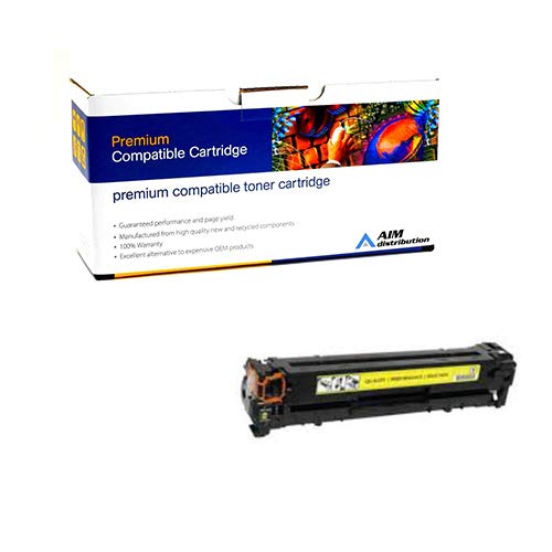 AIM Distribution Compatible Replacement for HP Color Laser Jet Enterprise M651 Yellow Toner Cartridge (15000 Page Yield) (NO. 654A) (CF332A)