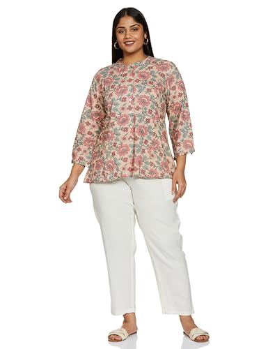 Image of Pistaa's Women's Viscose Relaxed Fit Short Kurti