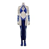 Women's Split Cosplay Costume Outfit with Wristbands Arm Accessories Stockings Face Cover