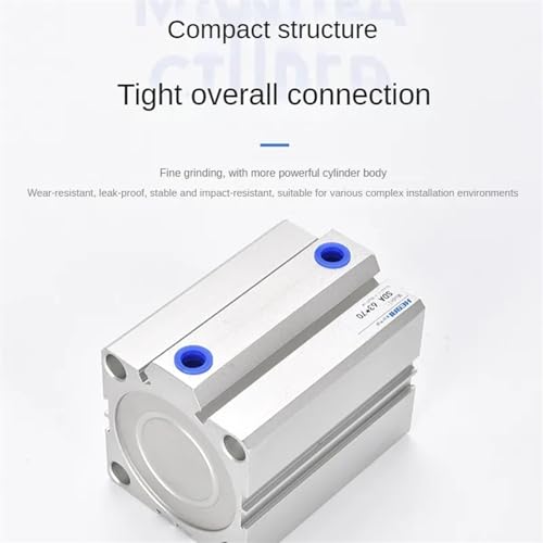 Cylindre pneumatique SDA63 pour remplacer un vérin de serrage grippé ou encombrant - 5