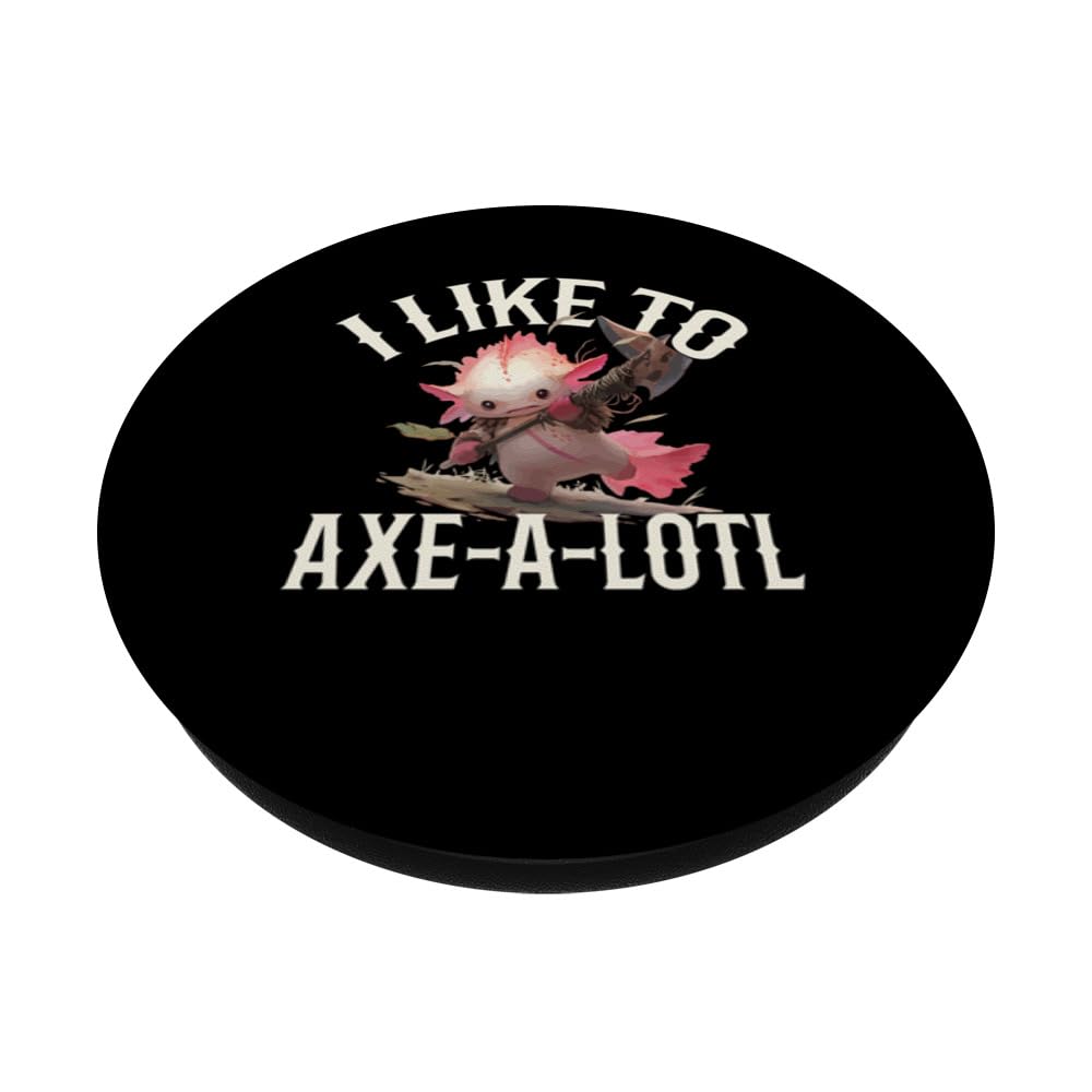 Axe Throwing Axe-A-Lotl PopSockets Swappable PopGrip, Black - Image 2