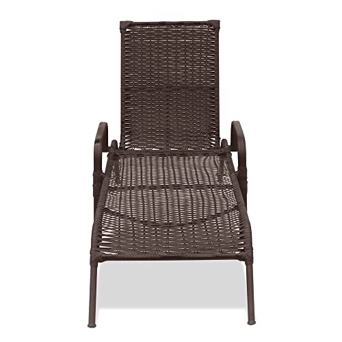 Kit 2 Espreguiçadeiras em Alumínio e Fibra Sintética Madrid p/Piscina + Mesa de Centro (Ipanema)