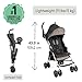 Ingenuity 3D Mini Convenience Stroller – Lightweight Stroller with Compact Fold, Multi-Position Recline, Canopy with Pop Out Sun Visor – Umbrella Stroller for Travel and More, Cashew Tan