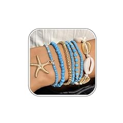 7pcs blue bracelets