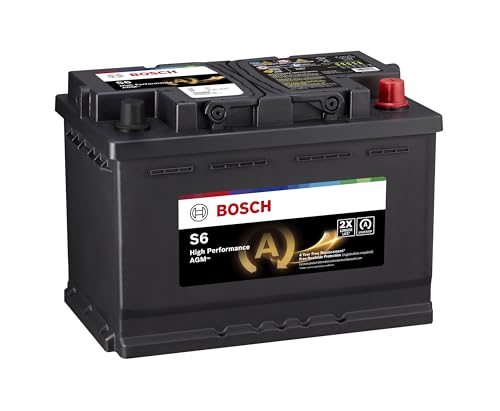 BOSCH S6585B High-Performance 12V Group 48 (H6/L3) AGM Automotive Battery - Ideal for Vehicles with Start-Stop Technology and Regenerative Braking