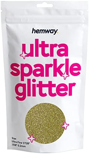 Hemway Premium Ultra Sparkle Glitter Multi Purpose Metallic Flake for Arts Crafts Nails Cosmetics Resin Festival Face Hair - Mother of Pearl Iridescent - Ultrafine (1/128" 0.008" 0.2mm) 100g / 3.5oz