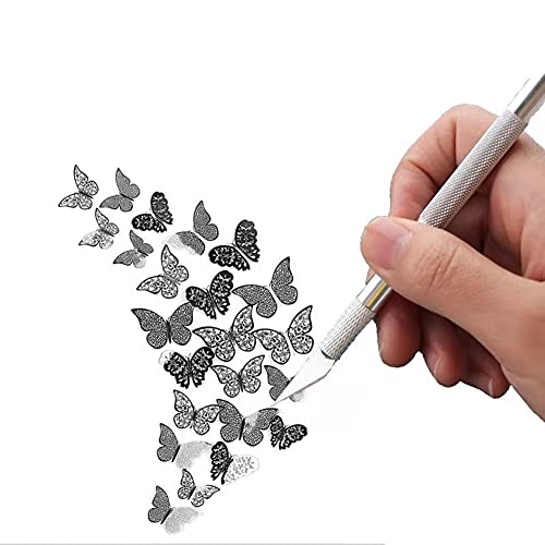 43Pc Exacto Art Knives & Blades Precision Carving Craft Knife Hobby Knife Kit 40 Spare Blades For Art Stencil Scrapbook #TOP4