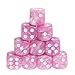 BOBEINI 10Pieces/Set Acrylic Polyhedral Dice for TRPG Board Game Pink