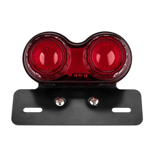 Clignotant moto LED 12V universel avec feu stop et éclairage de plaque