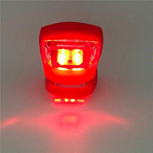 RajoNN Luce per Bici Luce Rossa 3 modalità Luci per Bicicletta Casco Torcia a LED Luce per Bici Impermeabile Lampada Posteriore per Ciclismo