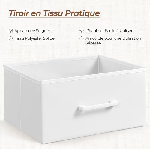 Table basse relevable avec tiroirs 45-59 cm Yaheetech